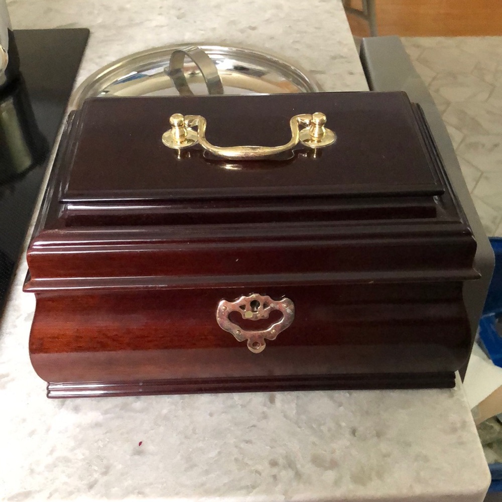 - Bombay Company wood keepsake box